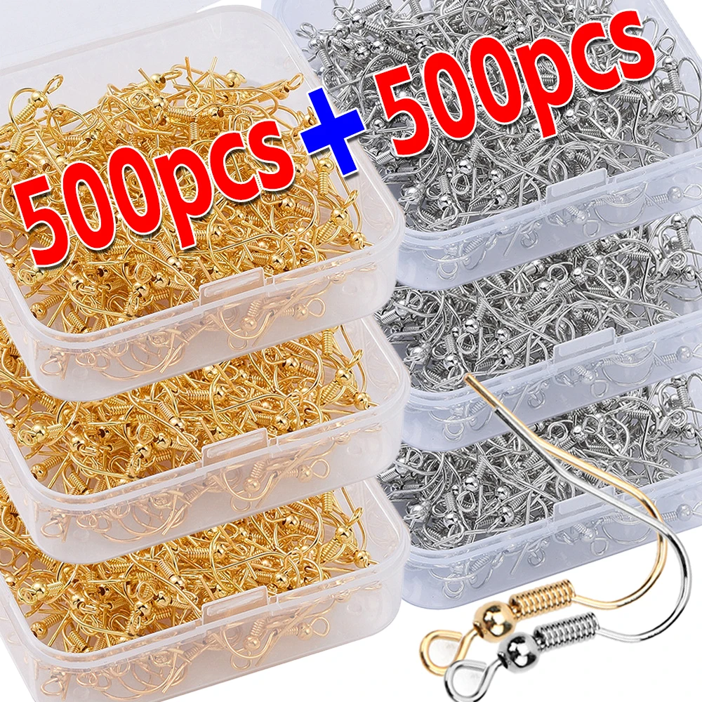 

100 ~ 1000 шт. ушной крючок DIY фурнитура для сережек серьги застежки крючки фурнитура аксессуары для изготовления ювелирных изделий железный крючок ювелирные изделия для ушей