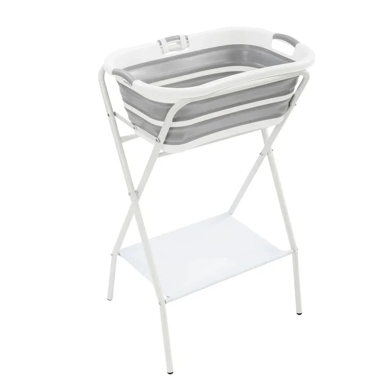 # for aAvoid Bending Pet Bathtub Cat and Dog Bath Table Shower Table with Stand Foldable Large Laundry Basket Clothes Drying