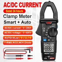 MESTEK Digital Clamp Meter AC DC Current 200A Voltage Auto Range Current Meter Tester Ammeter Multimeter Ture RMS Current Clamp