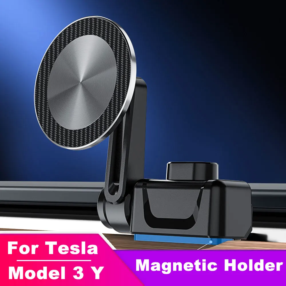 

For Tesla Model 3 Y Magnetic Phone Holder Car Vent Phone Mount for iPhone 15 14 13 12 Pro Max Magsafe Accessories