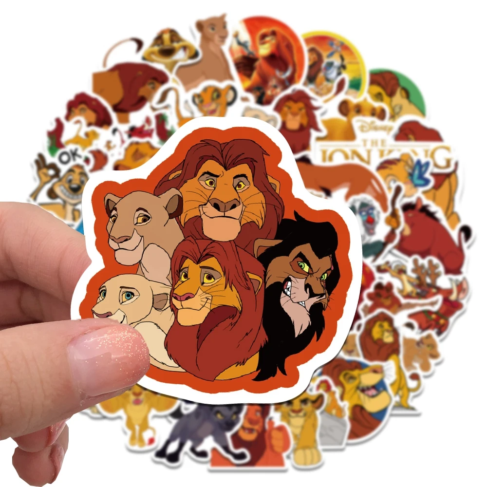 10/30/50PCS Classic Disney Movie The Lion King Cartoon Stickers DIY Luggage Phone Laptop Toy Sticker Waterproof Decals For Kids