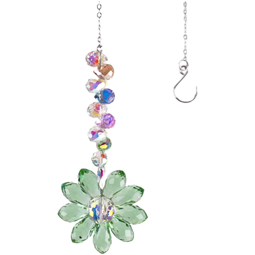 Floral AB For CRYSTAL Sun Catcher for Rainbow Generation 28cm Wind Chime Suitable for Wedding Birthday and Gathering Decor