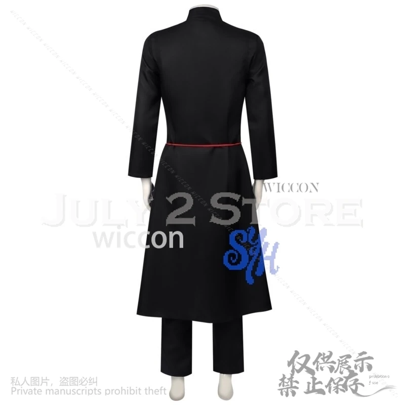Jinu Boy Group Sajaboys Cosplay Anime película Kpop demonio guapo uniforme vampiro gótico Punk abrigo largo ídolo coreano traje de Halloween