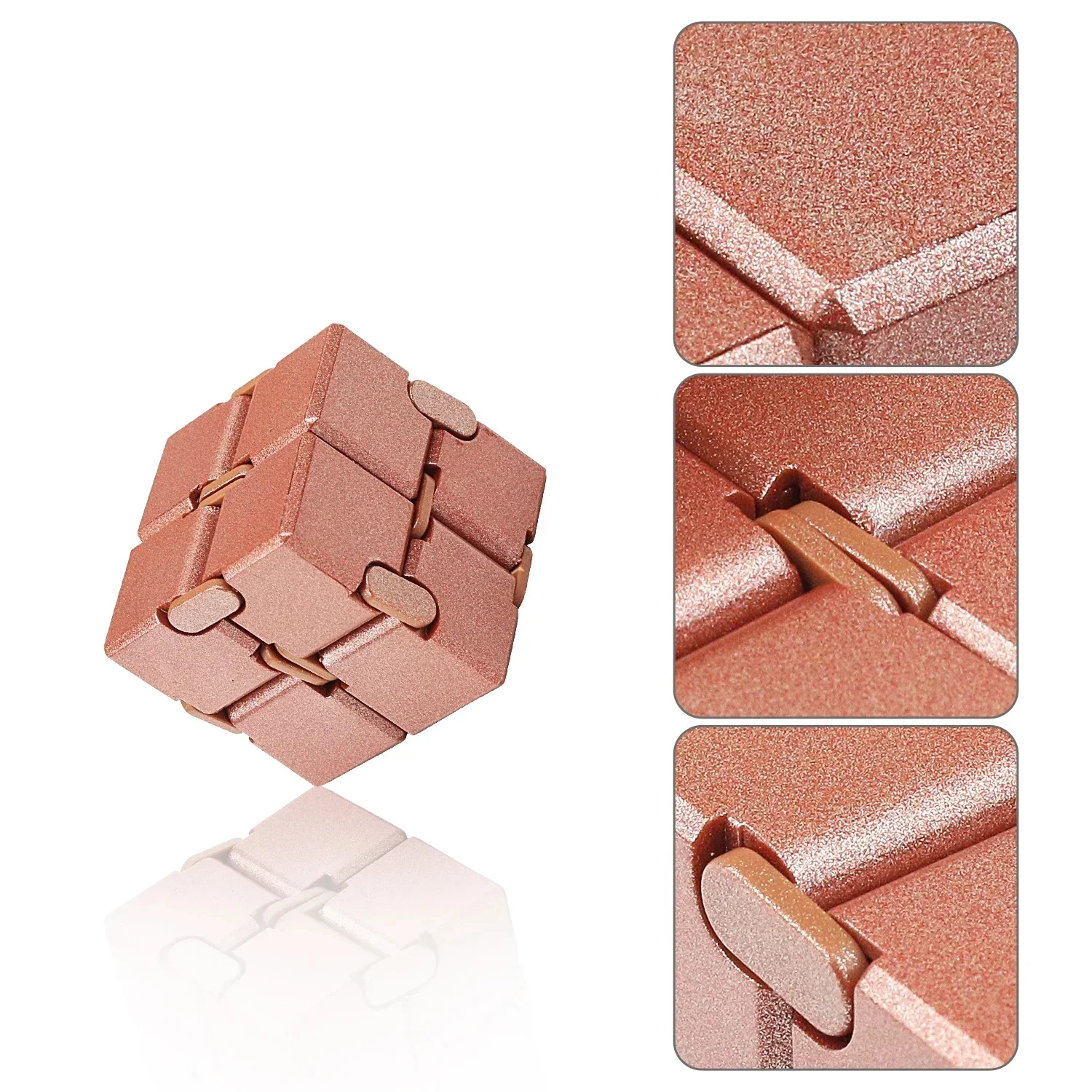 Legierung & Kunststoff Infinity Cube Fidget-Spielzeug Ultra-Langlebiger Sensorischer Stressabbau für Erwachsene & Kinder Angstlösendes Geschenk – Detail 6