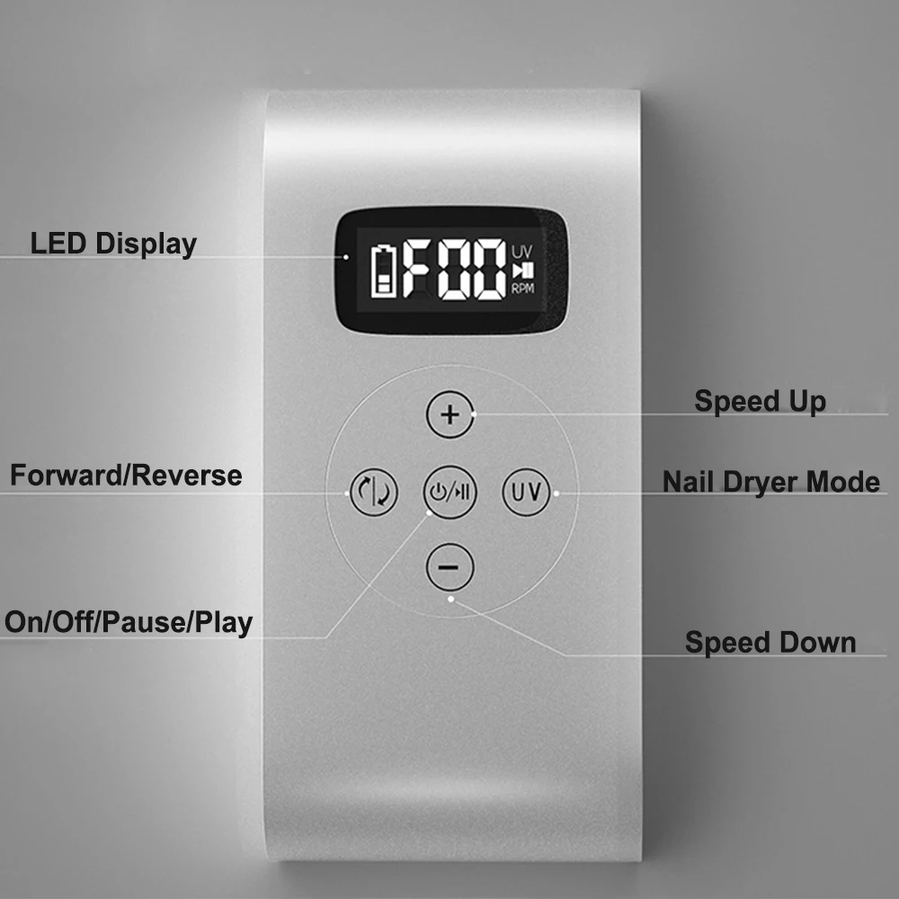 Nail phototherapy lamp wireless charging model of red light is not black portable polishing machine off nail salons dedicated