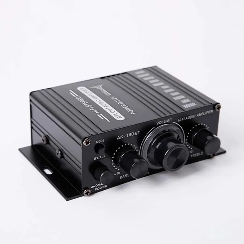 

2 Channel Bluetooth 5.0 Surround Sound FM USB Remote Control Mini Digital Stereo HIFI Power Amplifier for Home