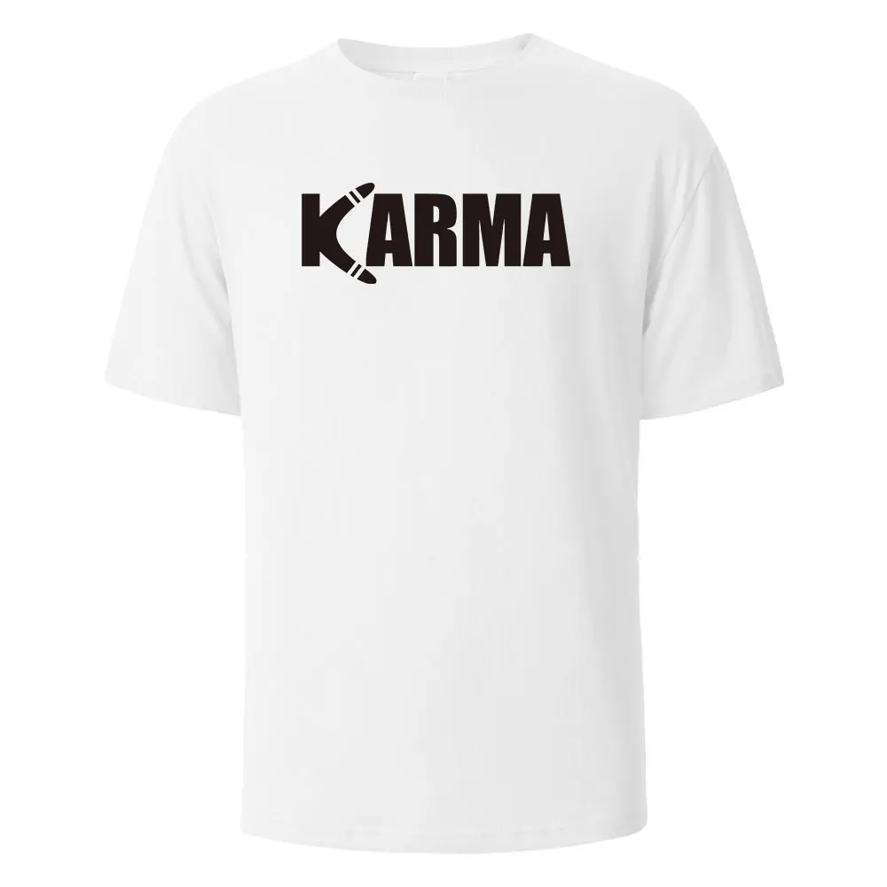 

Men's Printed T-Shirt Boomerang Basic Streetwear 100% Cotton Tops For Men Women Summer Breathable ShortSleeved O-neck Basic Tees