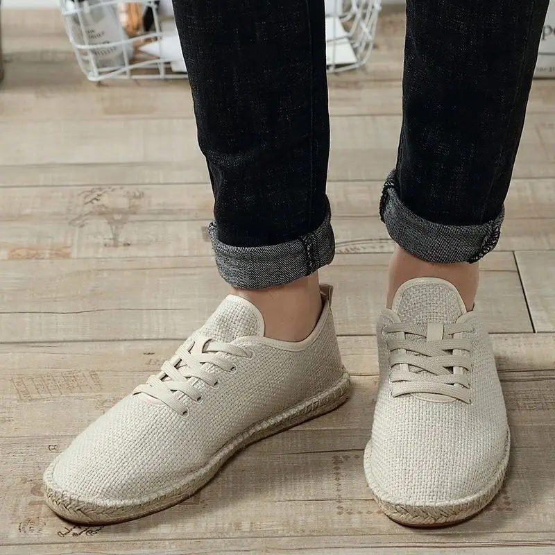 Summer Men canvas Espadrilles shoes Newest casual men\'s breathable holiday shoes,100% cotton light weight Loafers driving shoes