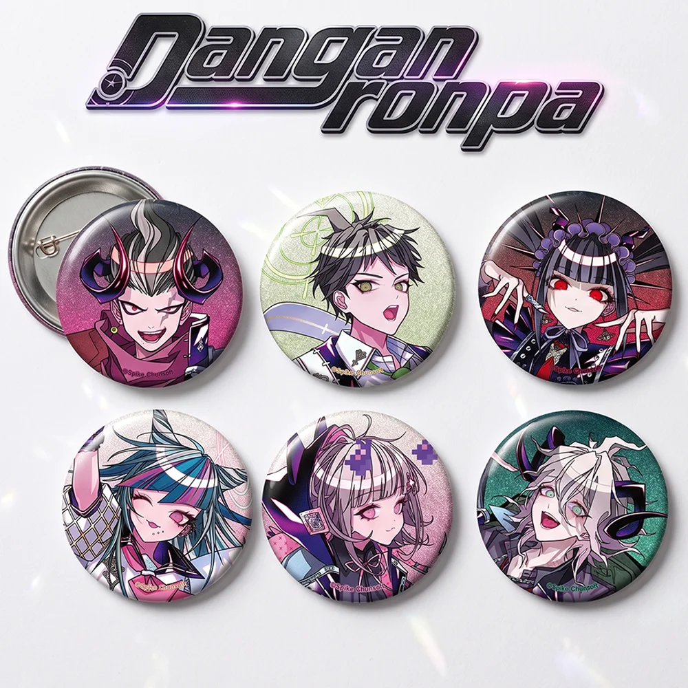 Anime Danganronpa Angel & Devil 2026 New Style Nagito Komaeda Kokichi Ouma Badge Cosplay Acrylic Keychain Backpack Decoration