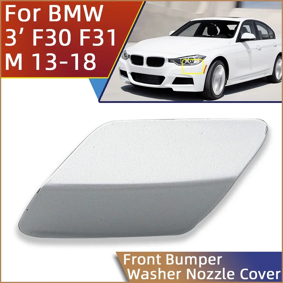 Auto Koplampsproeiers Nozzle Cover Cap Voor Bmw 3 F30 320 323 325 328 330 335 M-Sport 2013 2014 2015 2016 2017 2018 Geschilderd Garneer