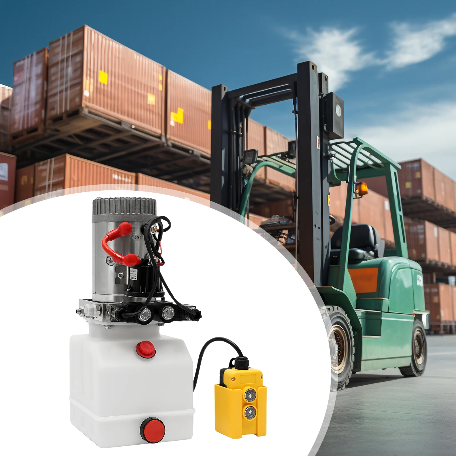 

3kw 12V Electric Hydraulic Pump with Remote Control, 1.1cc/r Output, 60dB Low Noise, for Dump Trailers, Lifting Platforms