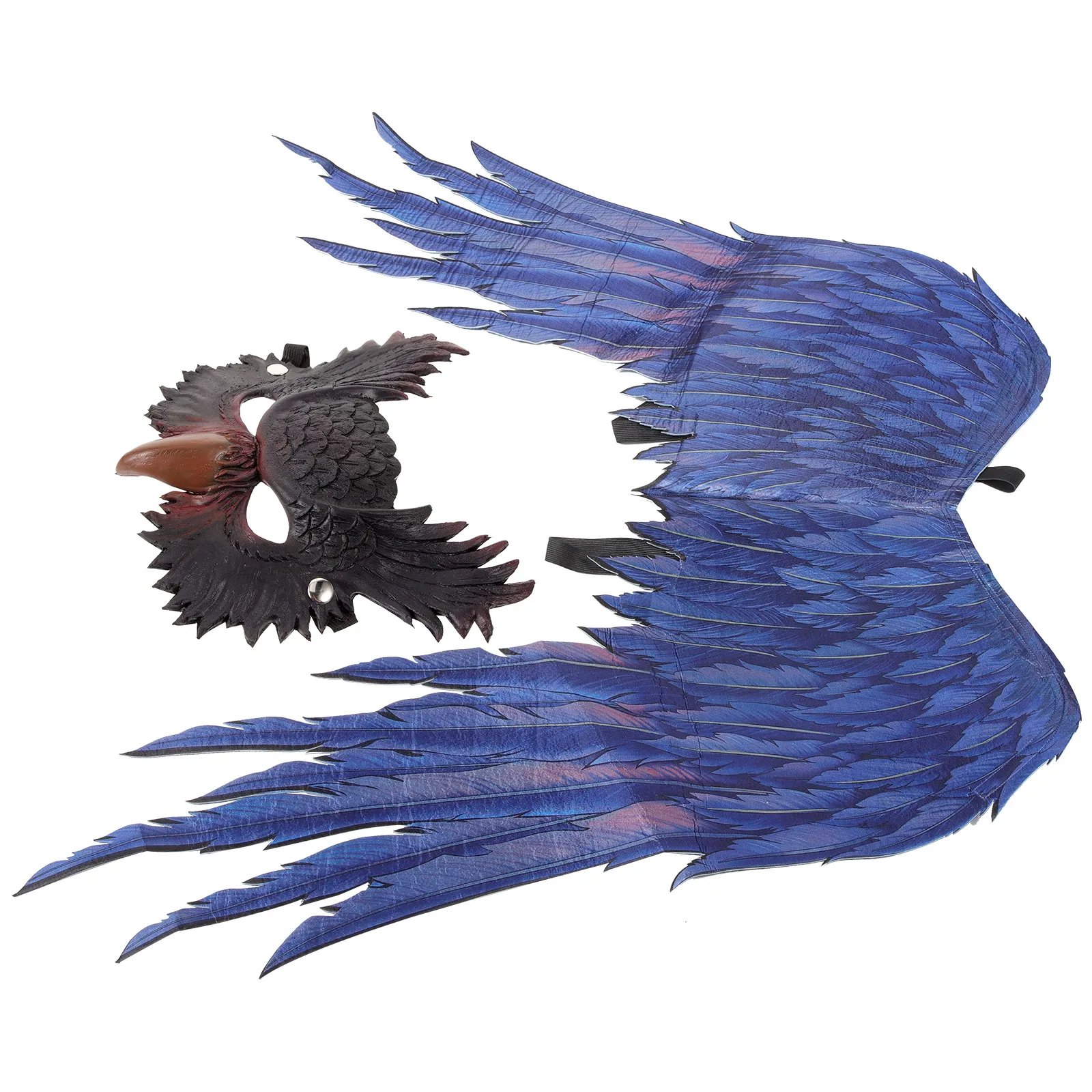 

1 set 1 Set Owl Cosplay Costume Wing Mask Party Halloween Fancy Dress Lightweight Comfortable Durable Party Favor Supply