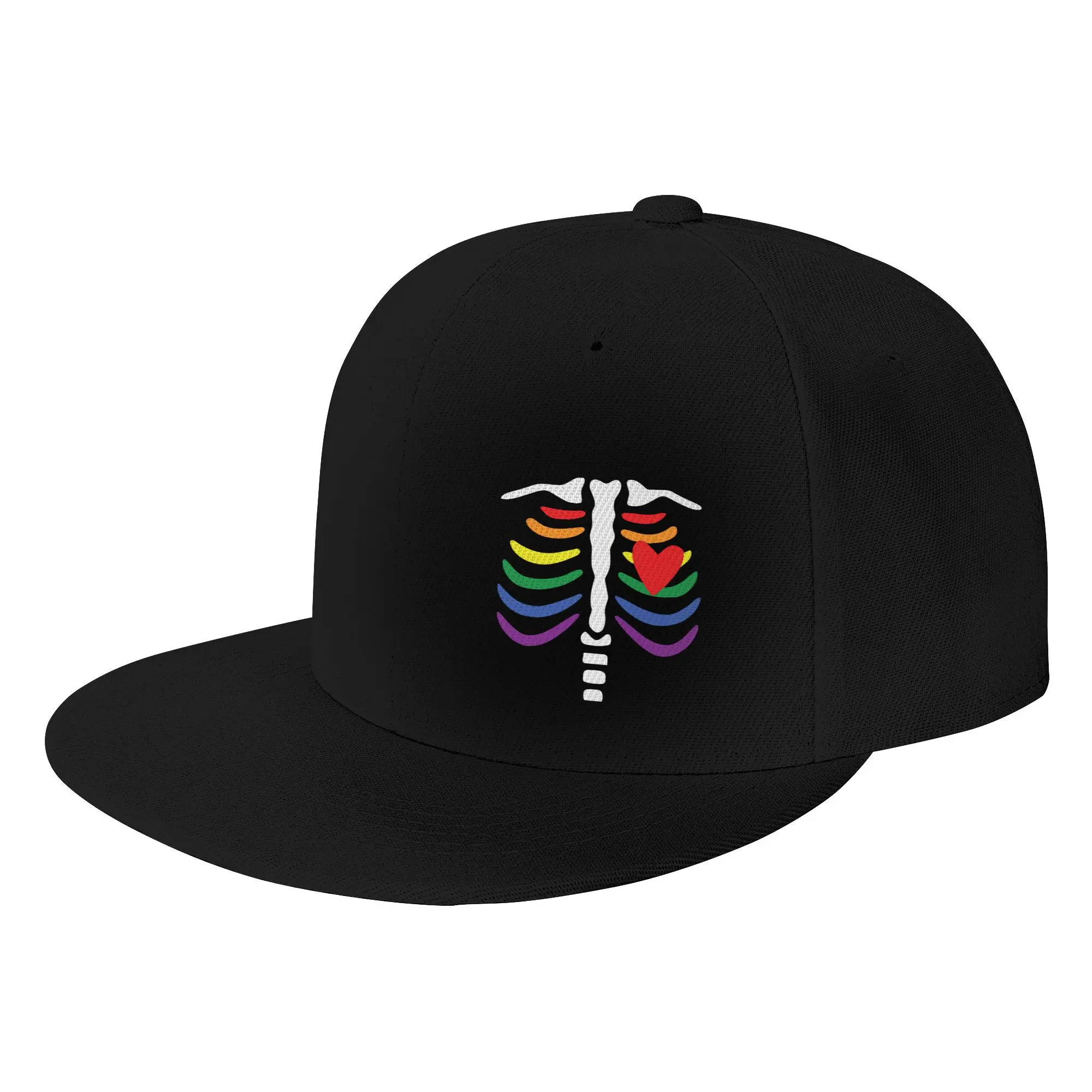 

Pride Lesbian Couple Matching Flat Brim Baseball Cap Hiphop for Unisex Bill Hat Adjustable Trucker Hat One Size Print