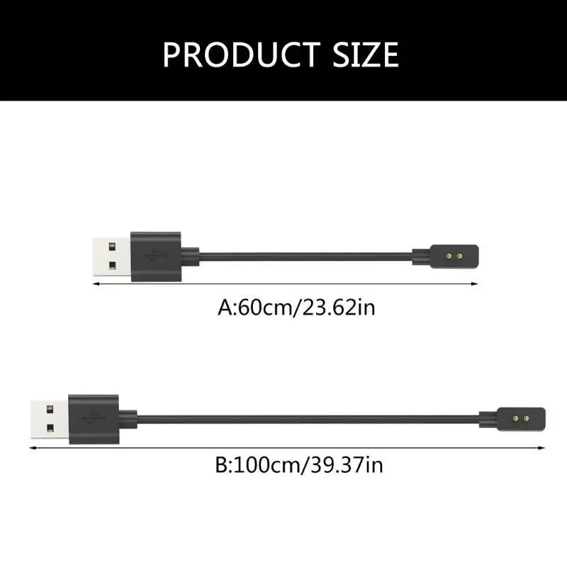 Ladekabel für die Smartwatch Band 9, magnetische Ladestation, USB-Ladekabel, tragbares Ladekabel, 60 cm/100 cm. – Detail 6