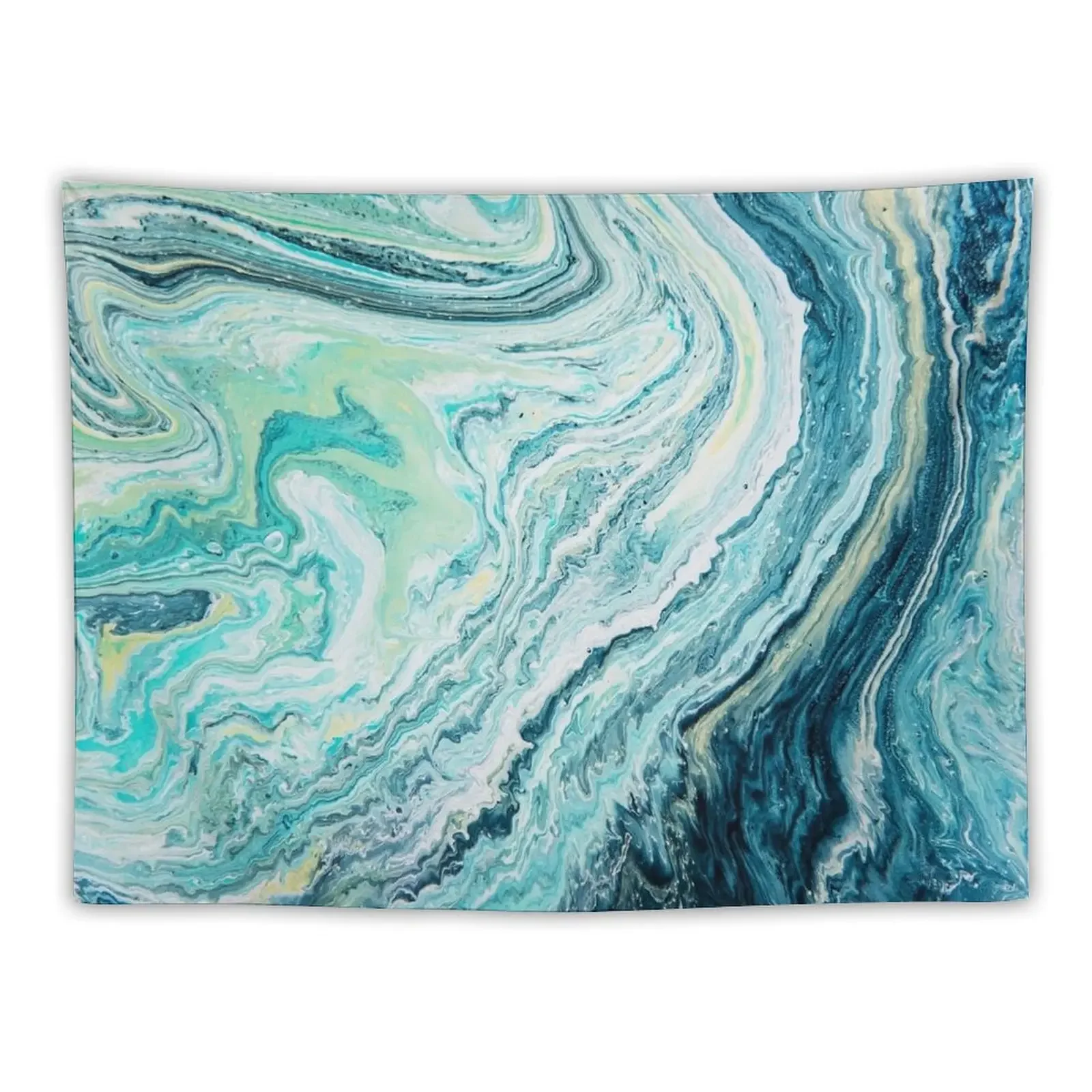 Colour Spill - Ocean Topography Tapestry Home Decorating Bedrooms Decorations Wall Decoration Items Wall Carpet Tapestry