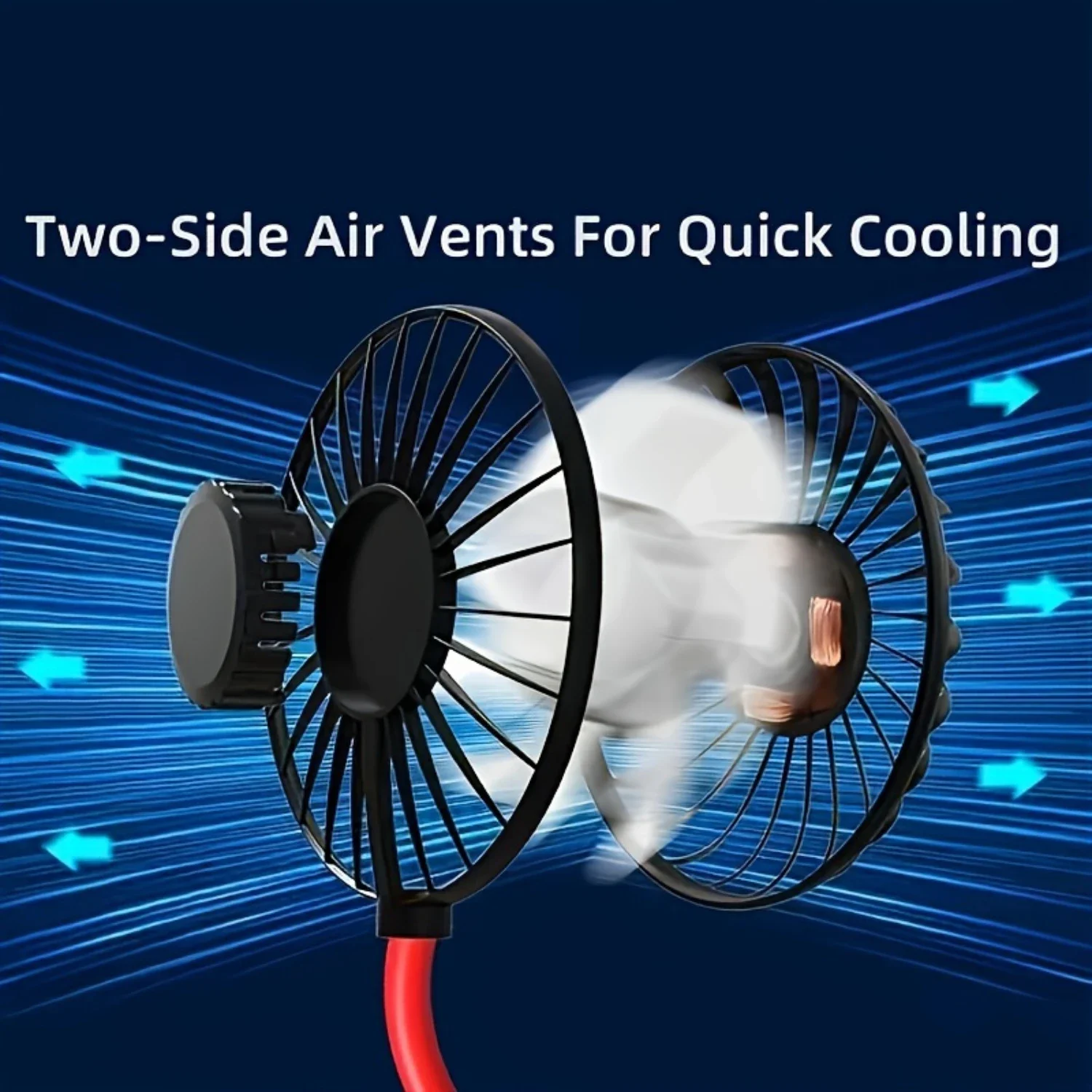 Portable Usb Rechargeable Neck Fan - Hands-Free, ° Adjustable With 3 Speeds For Travel, Office,  & Outdoor Use - Cool Summer Es