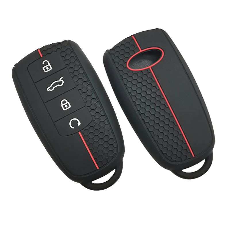 Silikon-Autoschlüsselhülle für Chery Jaecoo J7 J8 8 7 Phev Omoda C5 5 Premium Tiggo 4 7 8 9 Schutz-Schlüsselabdeckung Schlüsselanhänger Zubehör – Detail 6