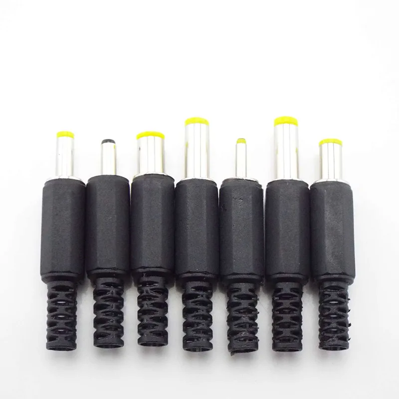 5 sztuk DC męskie gniazdo zasilania złącze wtykowe Adapter 3.5x1.35 4.0x1.7 4.8x1.7mm 5.5x2.1mm 2.5 męskie gniazdo typu jack Adapter Audio CCTV — zdjęcie 5