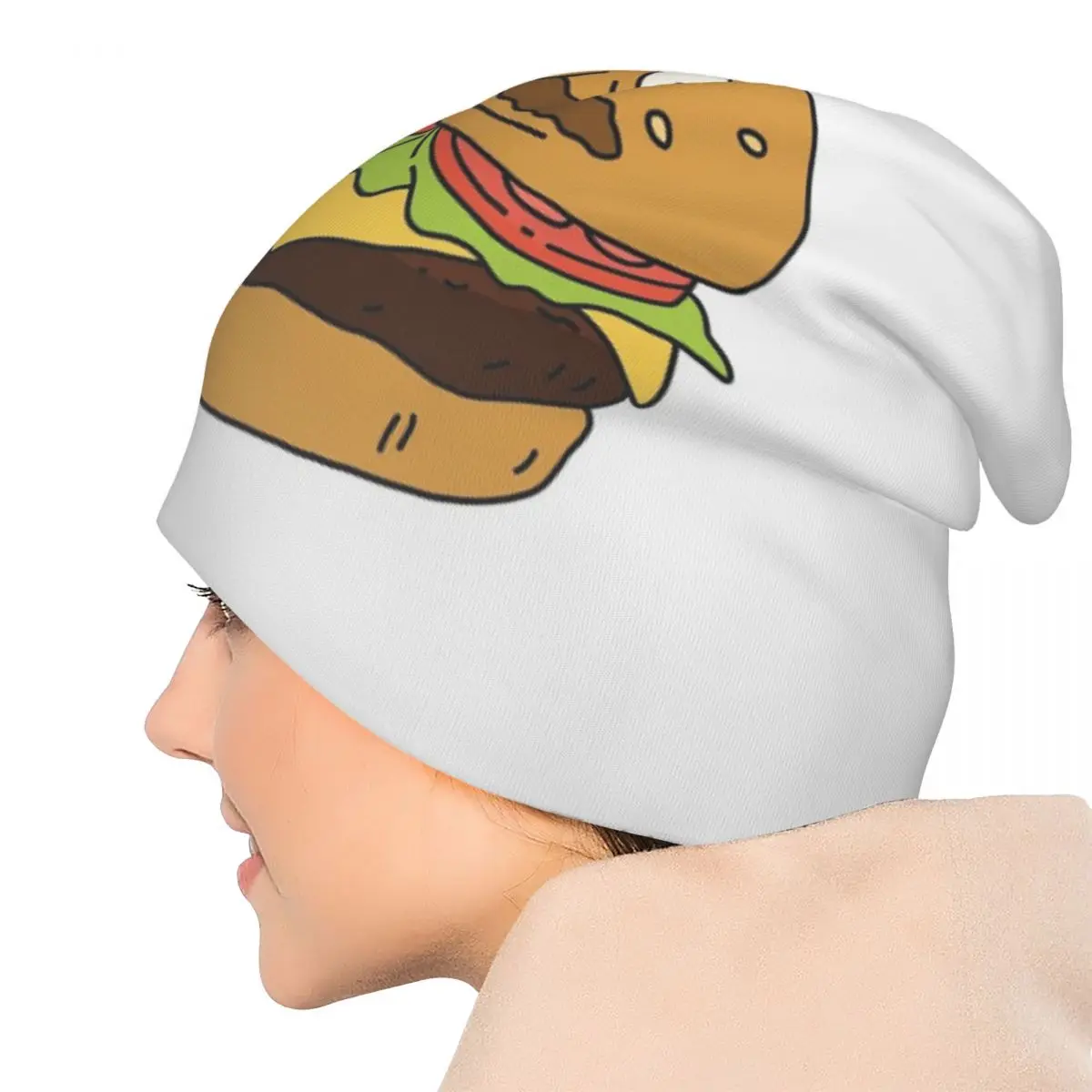 

Bob As A Burger Skullies Beanies Hats Warm Autumn Winter Outdoor Cap Knitted Bonnet Caps for Unisex Adult