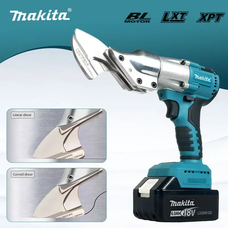Makita 400W cisaille à métaux sans fil ciseaux à fer électrique sans brosse 2 vitesses variables avec lumière LED 18v outil électrique