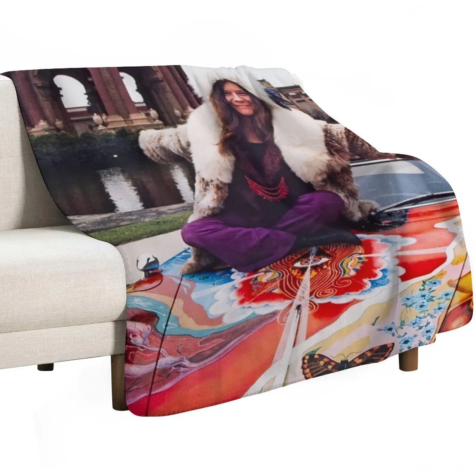 Janis Joplin Throw Blanket warm winter Giant Sofa Cute Plaid blankets ands Moving Decorative Throw Blankets