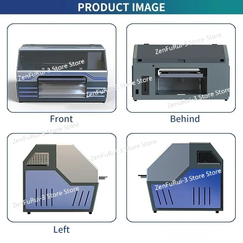 A2 Size UV Flatbed Printer 3D Textured Raised Embossed Printing Machine Dual Print Heads For Phone Case Photo Inkjet Printer