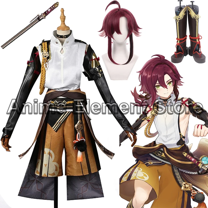 

Игра Genshin Impact Shikanoin Heizou Косплей Костюм Shikanoin Heizou Косплей Парик Мужская Униформа Хэллоуин Карнавал Ролевые Игры