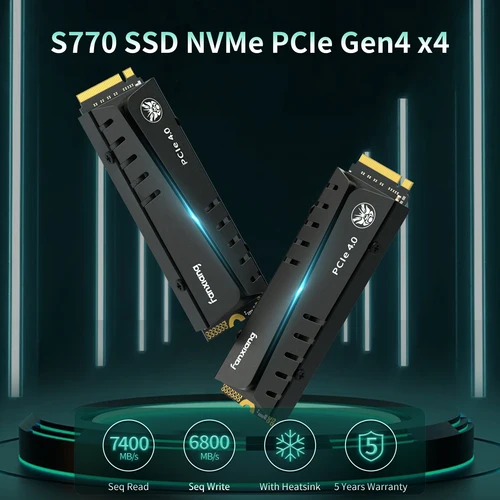 Imagen 2 del producto Fanxiang S660/S770/S880 SSD NVMe M2 PCIe4.0x4 1TB 2TB 4TB unidad interna de estado sólido para PlayStation5/PS5 disco duro SSD de escritorio