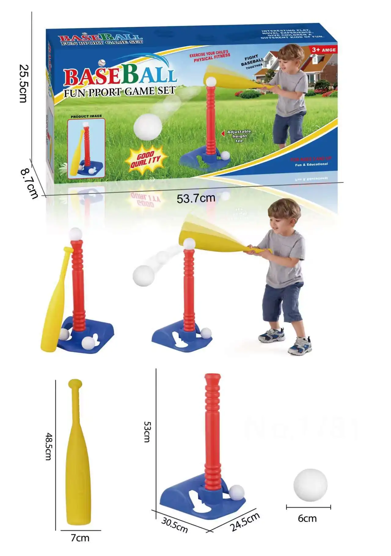 Baseball toys, parent-child leisure sports, baseball, golf, parent-child interaction, outdoor children's toys