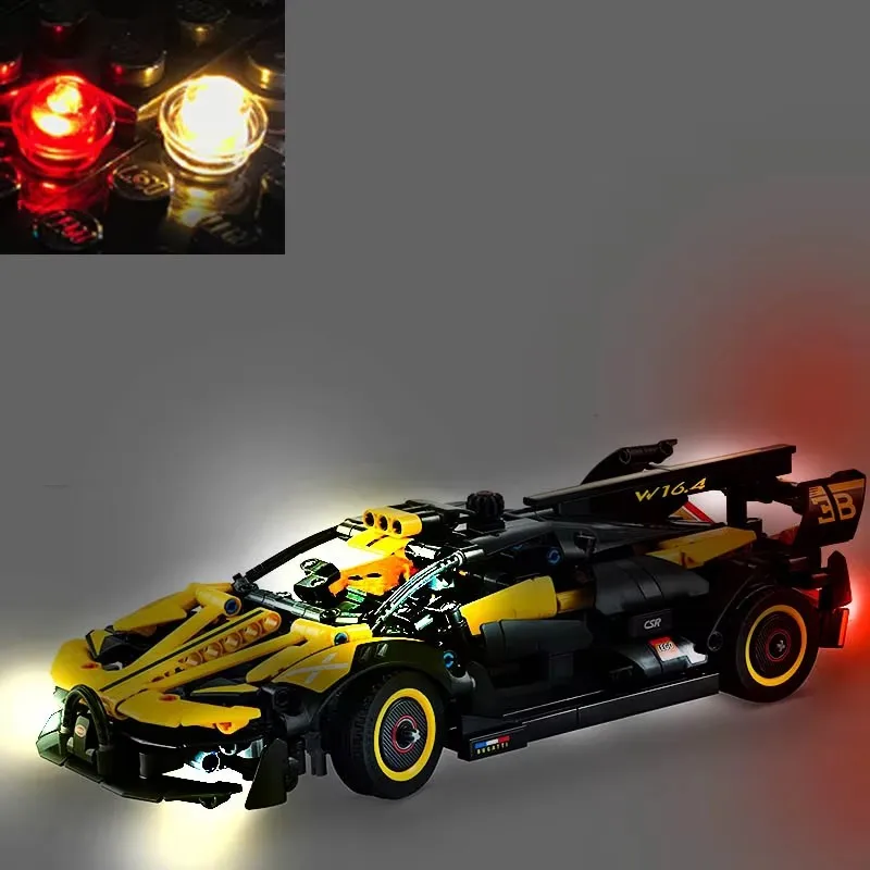 USB Lights Set for Lego 42151 Technic Bugatti Bolide Racing Car Building Blocks Brick-Not include Lego Model