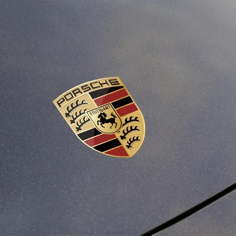 Autocollant de couverture de coffre de logo de hayon d'emblème de voiture 3D, insigne arrière, décoration pour Porsche, broderie, enne, Panamera, Macan, Cayman, 911, 718