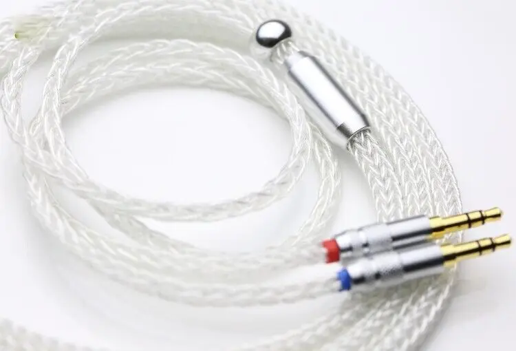 16cores Pure Silver Headphone Cable for Hifiman HE4XX HE-400i HE560 HE-350 HE1000 HE400SE