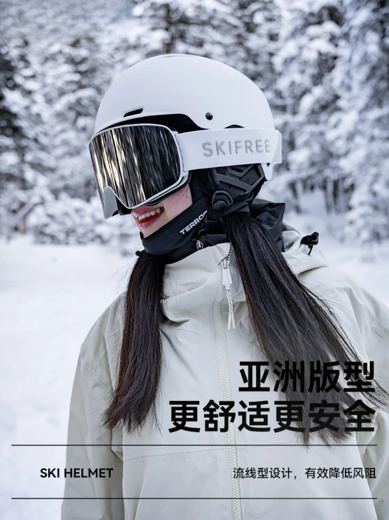 Casco de esquí, protección ocular, juego completo integrado para hombre, seguridad protectora profesional para mujer, gorro de tabla individual y doble