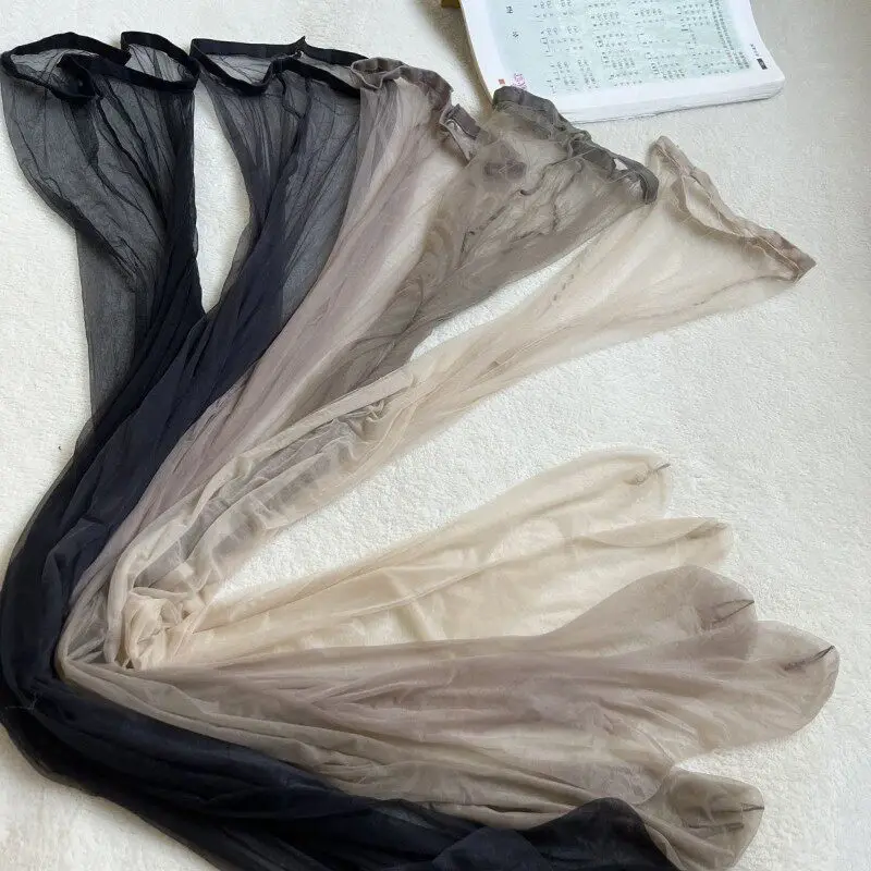 

3PCS Ultra thin Transparent Silky Soft And Comfortable Women Pantyhose One line Crotch Seamless All transparent Stockings Feet