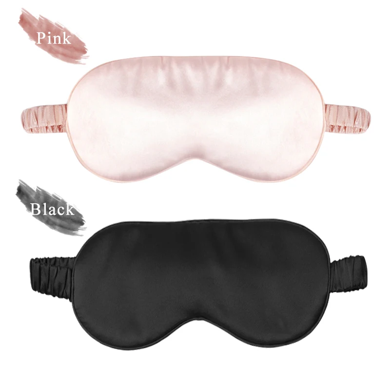 Sleeping Eye Mask Block Out Light Sleep Mask Eyes Soft Sleeping Aid for Travel Imitation Silk Eyeshade Night Breathable Eyepatch