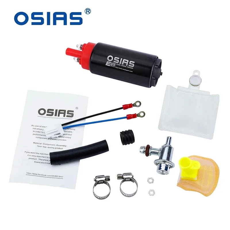 OSIAS nowa pompa paliwa dolotowa EFI 12V 100LPH na lata 2003-2006 Honda CBR600RR + regulator ciśnienia 15410-35F00