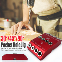 New 30/45/90 Degree Angle Oblique Pocket Hole Jig British Drill Guide Dowel Jig Kit Wood Drill Locator Inclined Hole Plug Jig