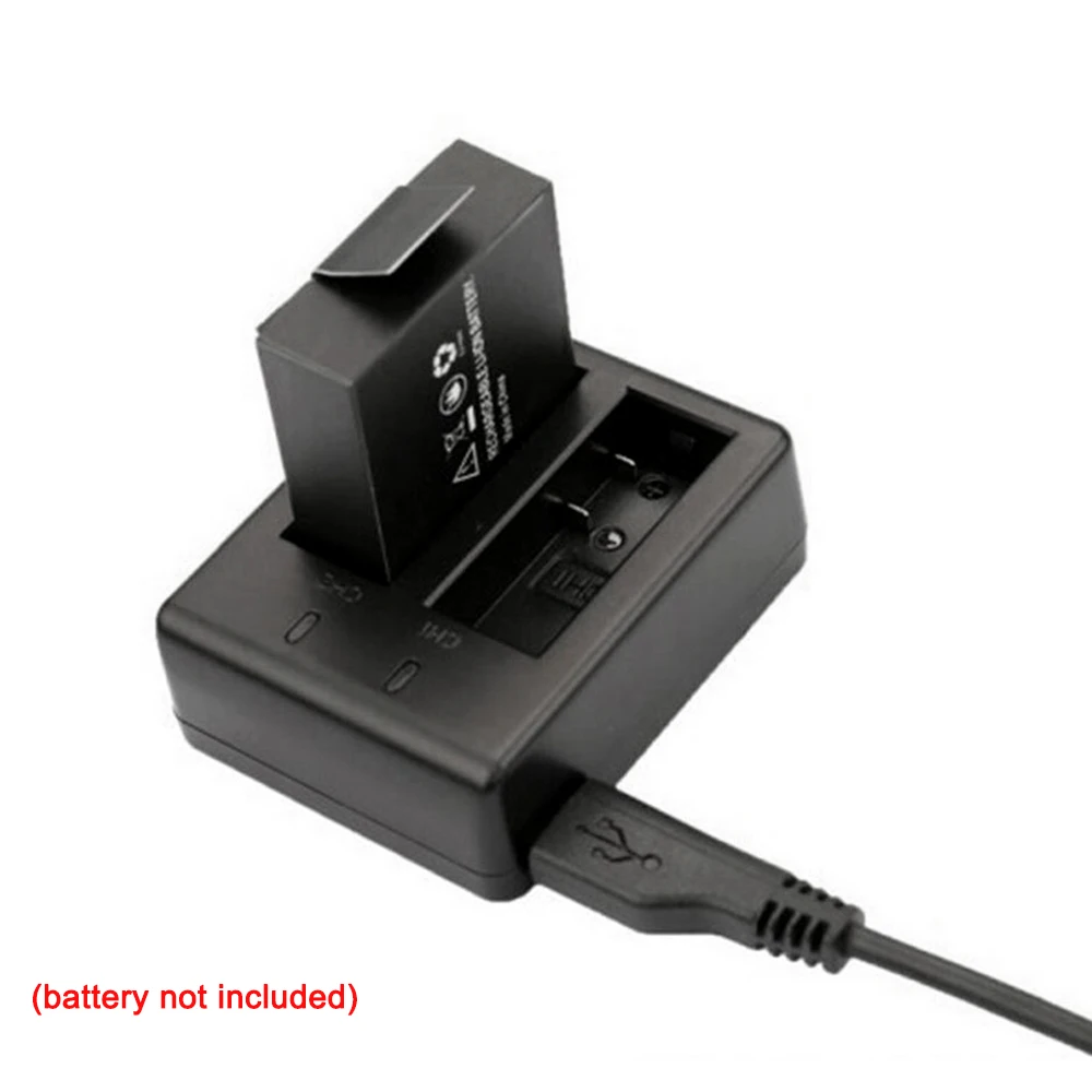 Camera Battery Charger USB Dual Charger Camera Accessory for All SJCAM Models of Portable Safe Dual Rechargeable Batteries