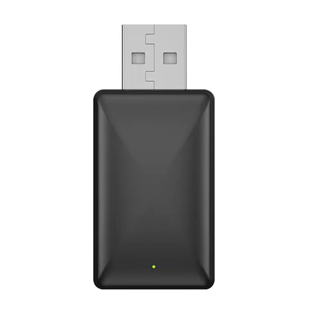 

Auto Wireless Adapter Wired To USB Dongle Wireless For Carplay AI Box Plastic 12V Adapter Black