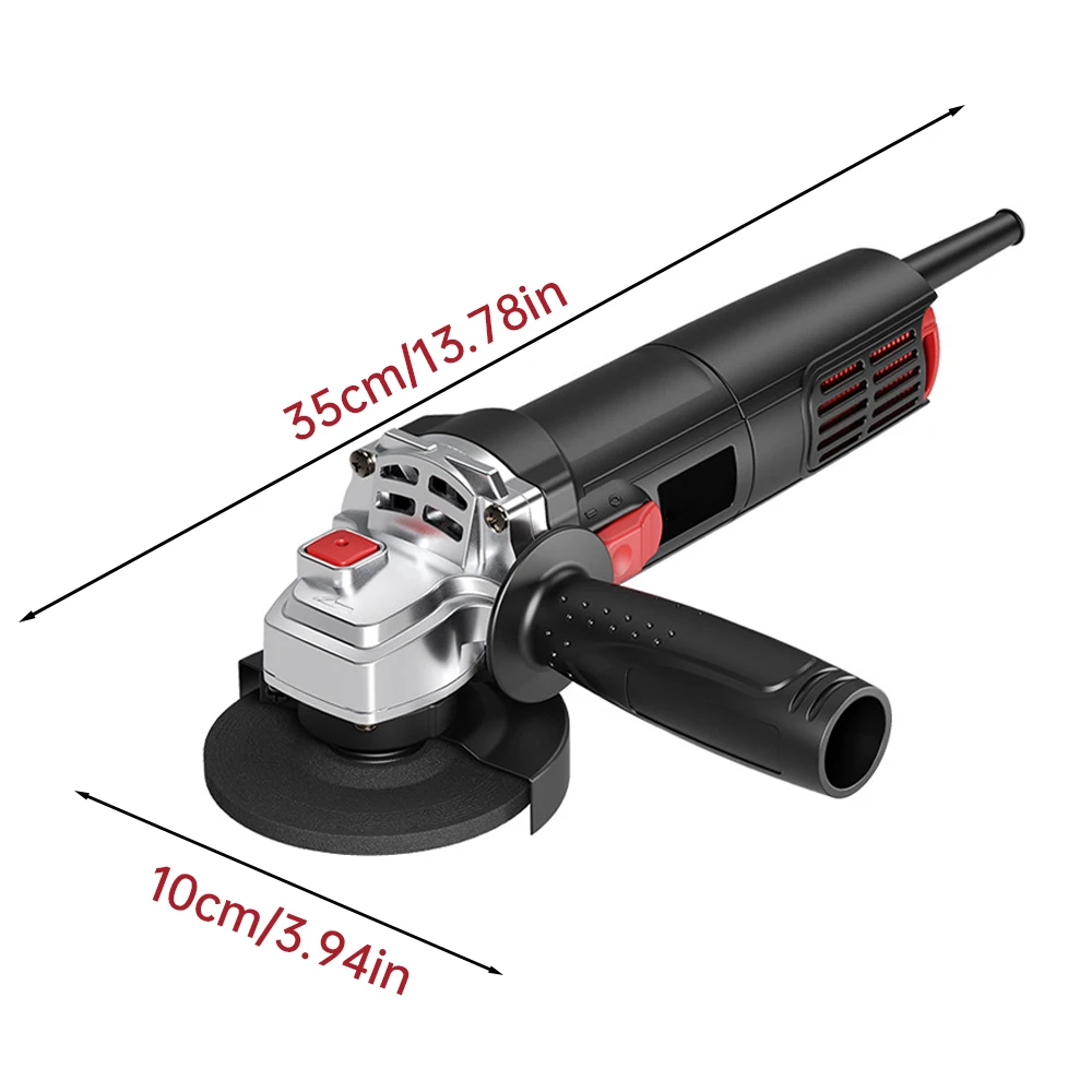 1300W Electric Angle Grinder 220V Corded Grinding Machine 100mm Electric Grinding Cutting Polishing Power Tool EU/US Plug