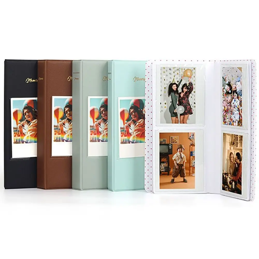 64 Pockets 5 inch-Photo Album Card Organizer Instant Camera Collection Book Stamp for Fujifilm Instax W210/W300/W400