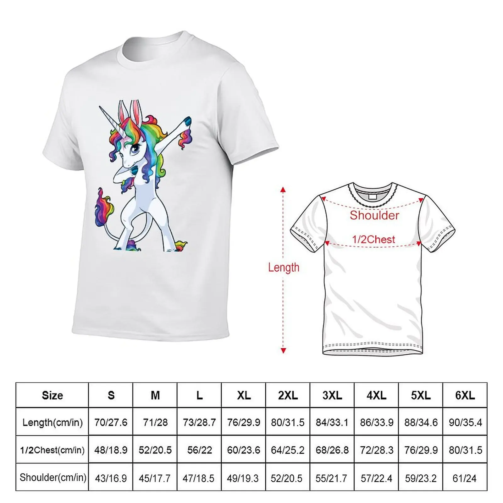 Unicorn Dabbing - Dab Dance Tshirt T-Shirt t shirts for man pack cotton men t shirt cotton 100% T-Shirt