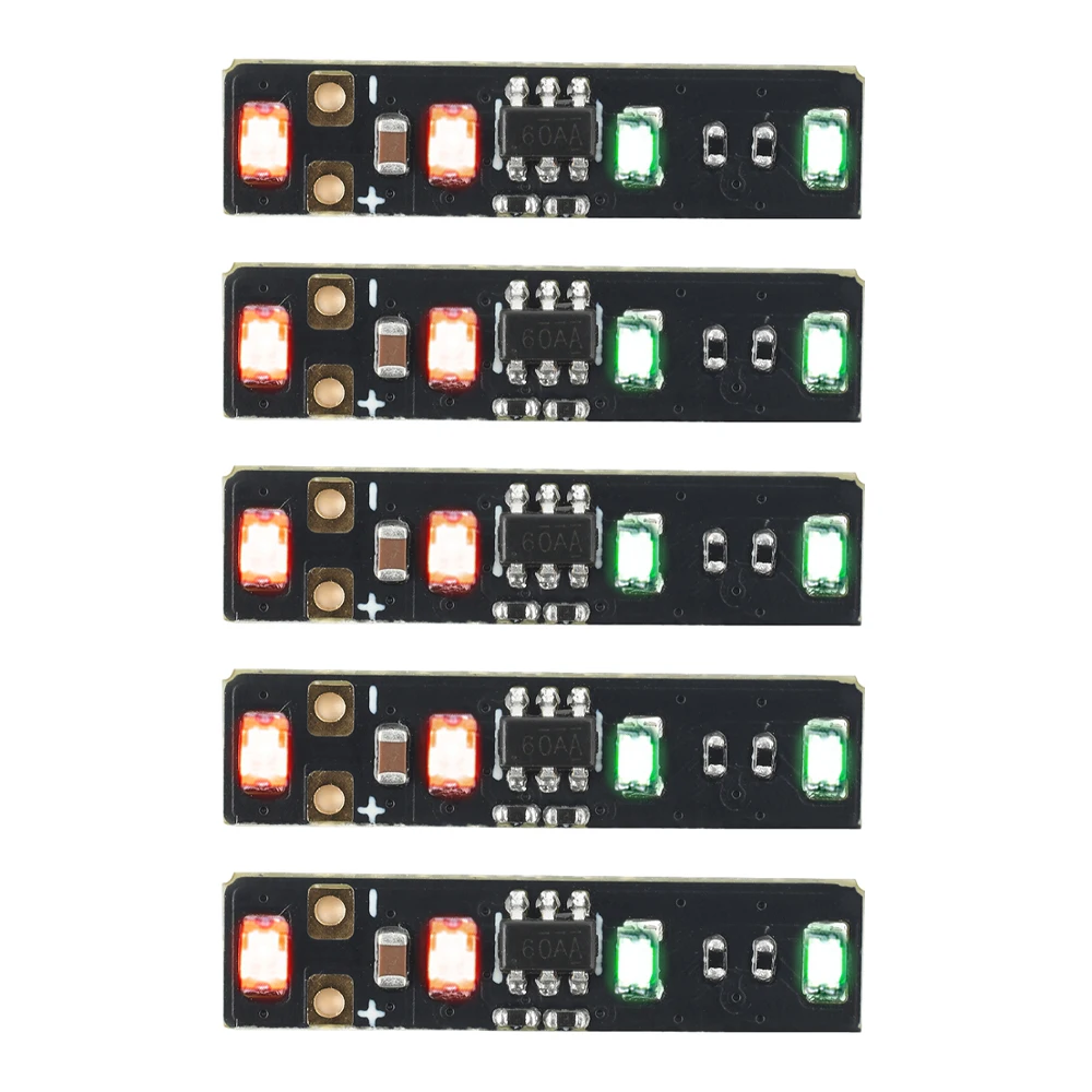 5 Stück DC 3,7-4,2V Mini-Leistungsanzeigemodul 1S Ternäre Lithium-Batterie Leistungsmesser LED-Anzeigeleuchte zur Batterieüberwachung – Detail 3
