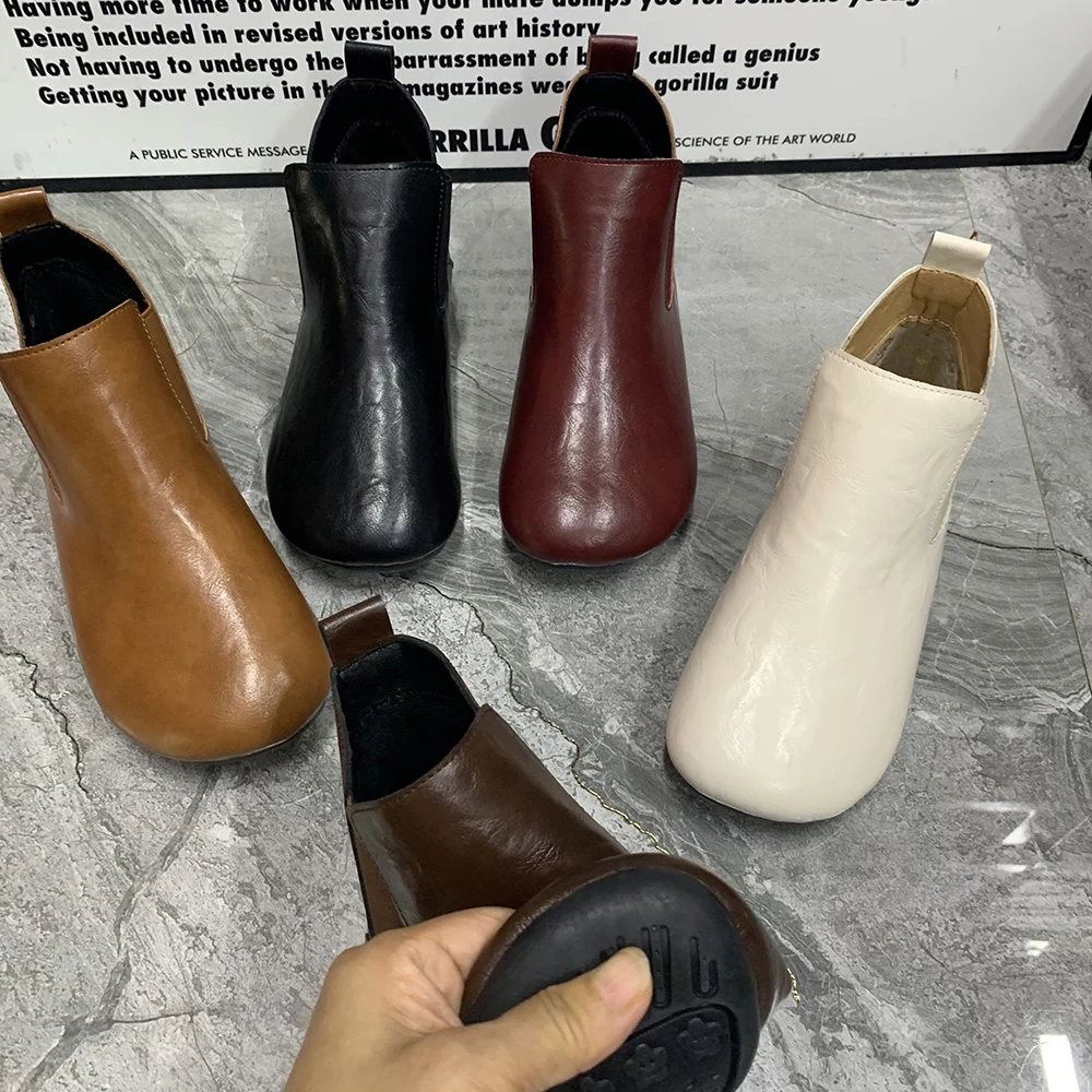 Zimowe buty damskie Wodoodporne buty śniegowe Plus Size Casual Flat Ankel Boots Warm Fur Women Shoes Fashion Autumn Boots Antislip