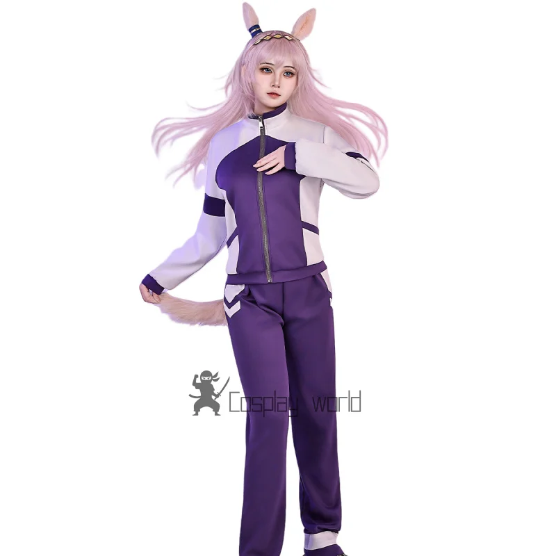 

Anime Uma Musume Pretty Derby Oguri Cap Cosplay Costume Ventilate School Sportswear Game Uniform Halloween Carnival Party Outfit