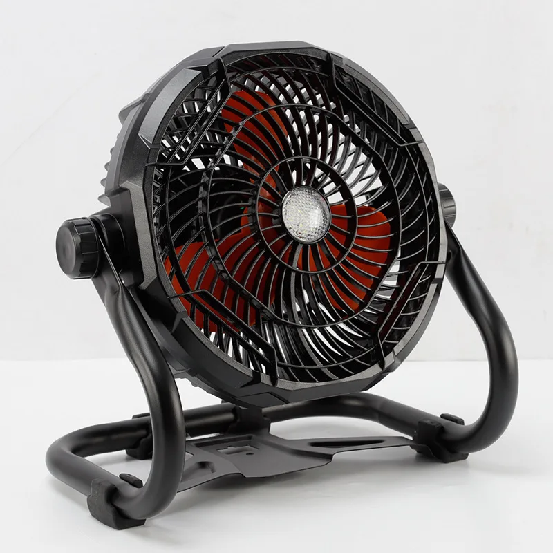 

Outdoor camping rechargeable fan lithium battery portable shaking head heating fan stepless speed regulation can be hung tent