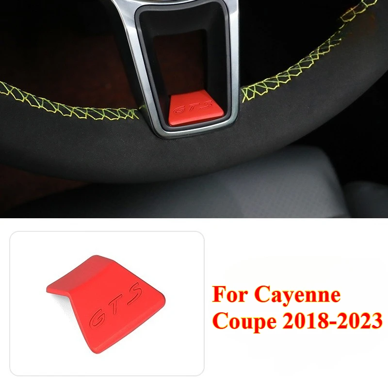 

1PCS Car Emblem Badge Steering Wheel GTS Decoration for Cayenne Coupe 2018-2023 Trim Sticker Interior Modification