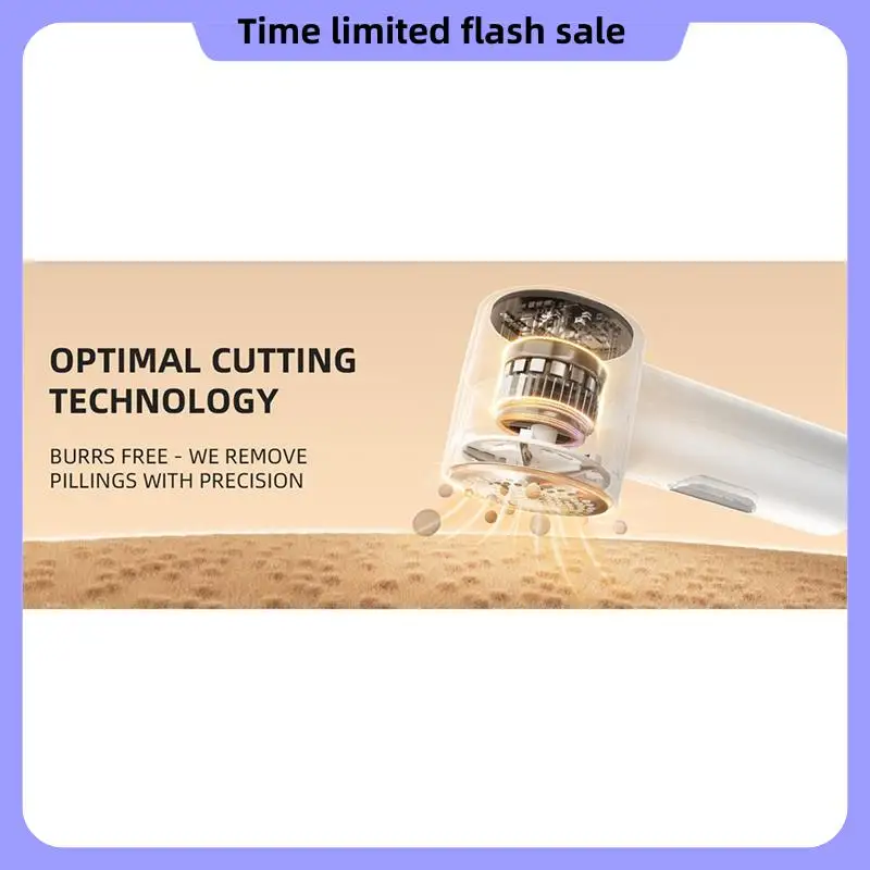 

A40T Fabric Shaver, Lint Remover Rechargeable, Electric Portable Sweater Defuzzer With 3 Speeds, 6 Leaf To Remove Pilling