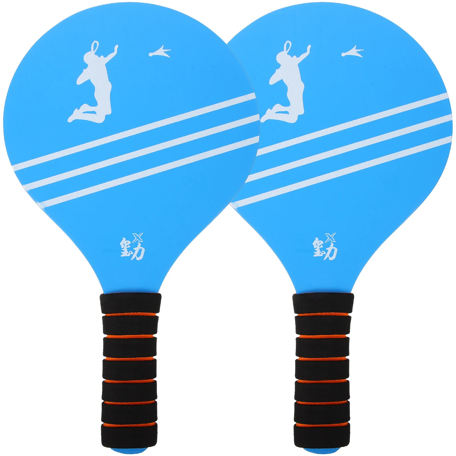 

2pcs Badminton Beach Wooden Durable Rackets Ball Wooden Badminton Paddles Paddles Ball Rackets Set
