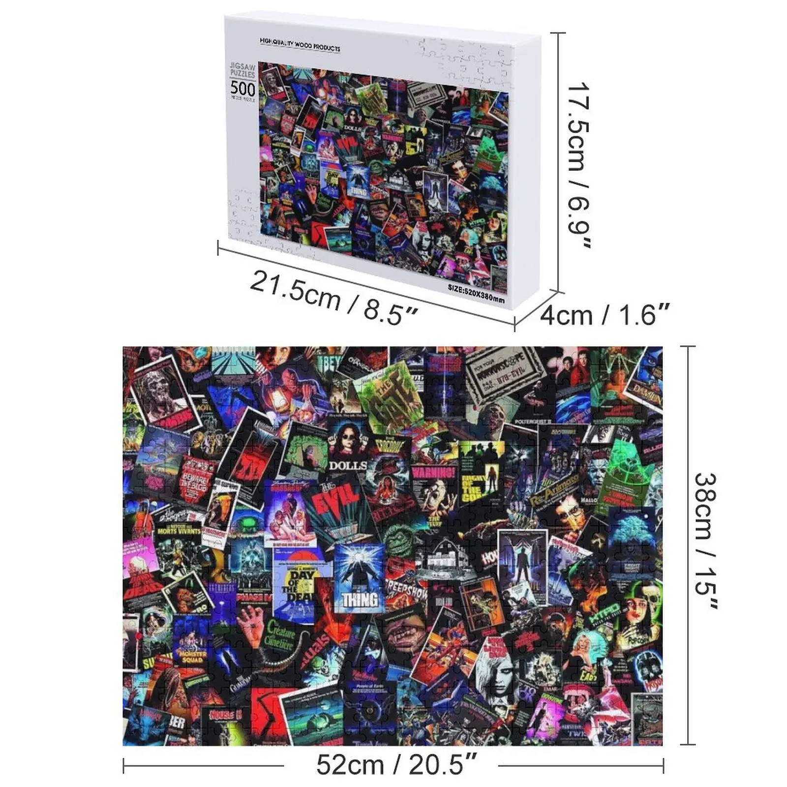 أفضل أفلام رعب لجميع الأوقات، أحجية الصور المقطوعة، هدايا عيد الميلاد، ألغاز الحيوانات الخشبية